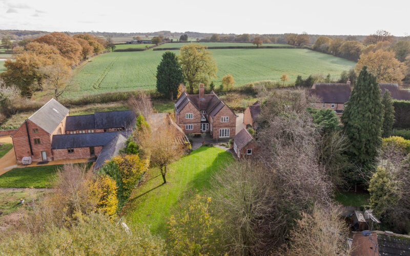Back of house and garden drone